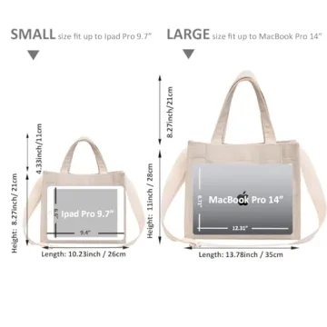 Stylish UERRUAM Small Tote Bag for Women