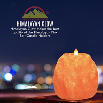 Hand Carved Himalayan Salt Candle Holder for Unique Home Decor
