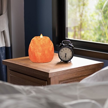 Hand Carved Himalayan Salt Candle Holder for Unique Home Decor