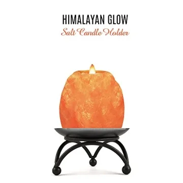 Hand Carved Himalayan Salt Candle Holder for Unique Home Decor
