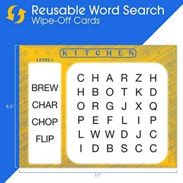 Reusable Word Search Puzzles for Dementia and Alzheimer's – Engaging Activity for Seniors