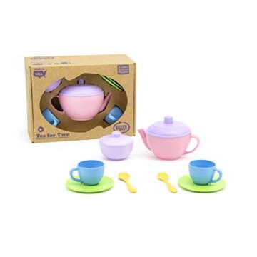Eco-Friendly Green Toys Tea Set for Kids' Imaginative Play