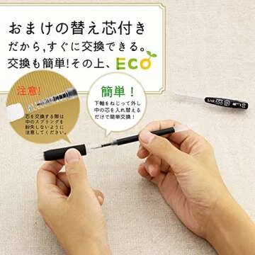 Zebra Sarasa Clip 0.5mm Black, JJ15-BK, 10 pens per Pack, With one refill (Japan Import)