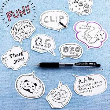 Zebra Sarasa Clip 0.5mm Black, JJ15-BK, 10 pens per Pack, With one refill (Japan Import)