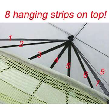 HORTIPOTS Herb Drying Rack 3 ft Hanging Dry Net 36 Inch for Curing Hydroponic Herb Vegetable Fruit F...