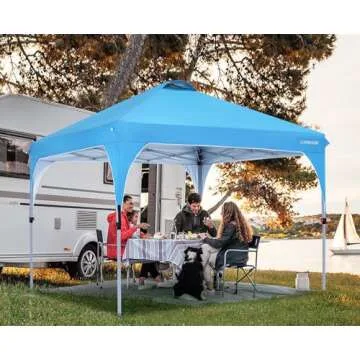 COOSHADE 10x10 Pop Up Canopy Tent for Easy Sun Protection