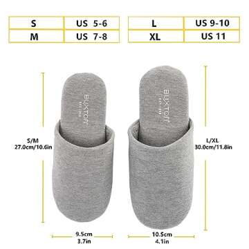 BUXTON Cozy Lightweight Memory Foam Slippers for All