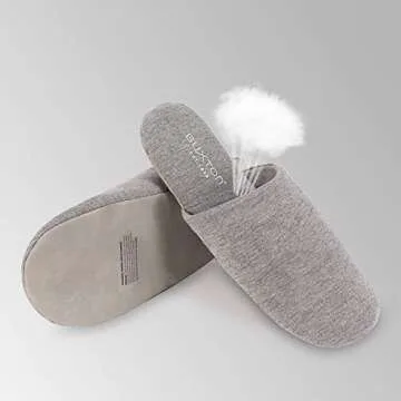 BUXTON Cozy Lightweight Memory Foam Slippers for All