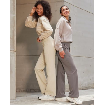 G4Free Stylish Wide Leg Yoga Pants with Pockets for Women