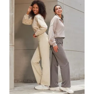 G4Free Stylish Wide Leg Yoga Pants with Pockets for Women