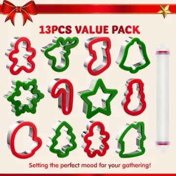 Perfect JOYIN 13 Pcs Christmas Cookie Cutters Set