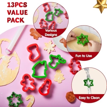 Perfect JOYIN 13 Pcs Christmas Cookie Cutters Set