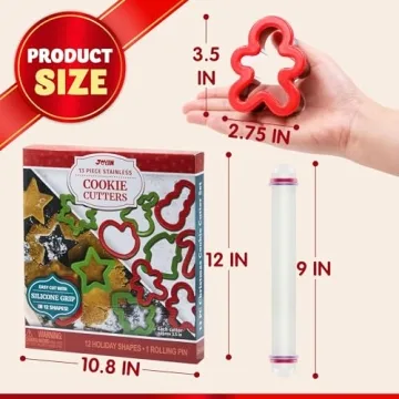 Perfect JOYIN 13 Pcs Christmas Cookie Cutters Set