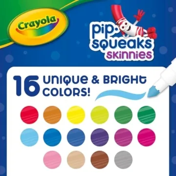 Crayola Washable Pip Squeaks Skinnies Markers for Kids
