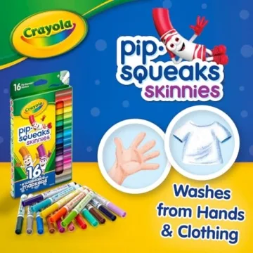 Crayola Washable Pip Squeaks Skinnies Markers for Kids