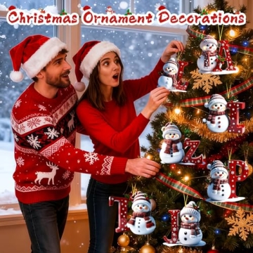 Snowman Personalized Christmas Ornaments for Holiday Joy