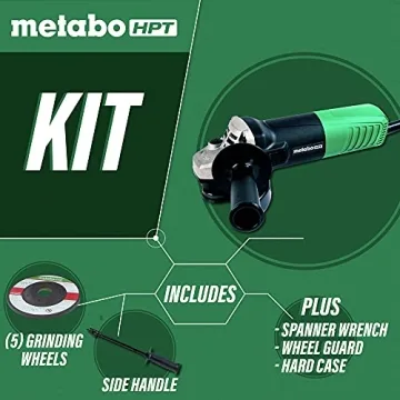 Metabo HPT 4-1/2 Inch Angle Grinder for Precision Work