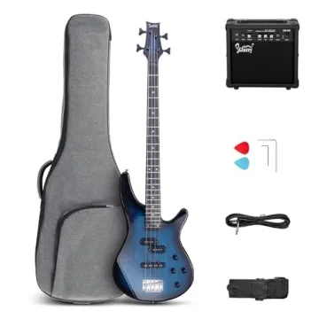 Beginner Glarry 4 String Electric Bass Guitar Kit & 20W AMP
