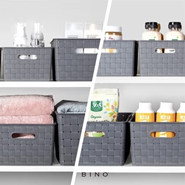 BINO Plastic Storage Basket - Multi-Use Organizer for Home