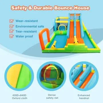 JOYLDIAS Inflatable Water Slide - Fun Giant Bounce House