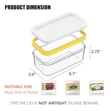 UNIVIVO Butter Slicer Cutter for Effortless Butter Storage