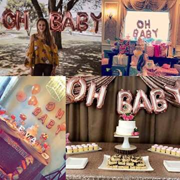 Rose Gold Alphabet Balloons Set for Custom Party Decor