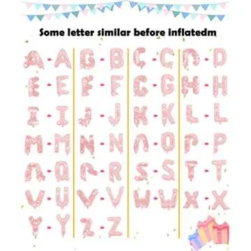 Rose Gold Alphabet Balloons Set for Custom Party Decor