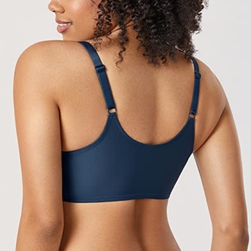 DELIMIRA Front Closure Bra Comfortable Plus Size Sargasso