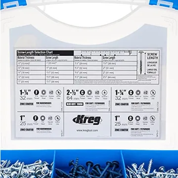 Kreg Pocket-Hole Screw Kit - Essential Woodworking Screws