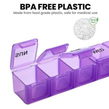 Sukuos Extra Large 7 Day Pill Organizer for Easy Use