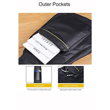 Durable Waterproof Acoustic Guitar Case with Storage