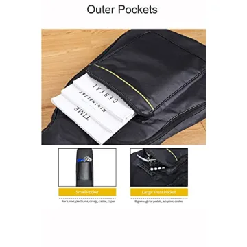 Durable Waterproof Acoustic Guitar Case with Storage