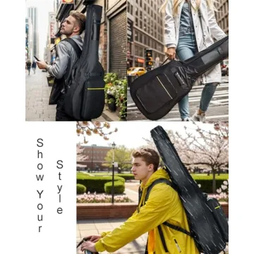 Durable Waterproof Acoustic Guitar Case with Storage