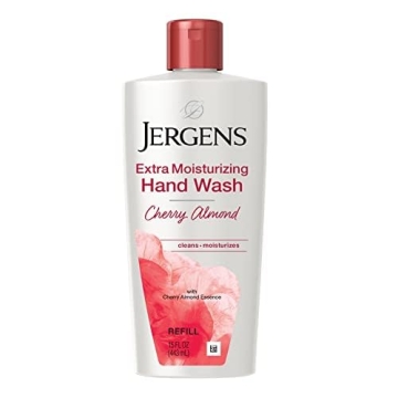 Jergens Extra Moisturizing Hand Soap with Cherry Almond Scent, 15 Oz