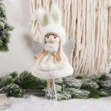 PGYFIS Christmas Decoration Angel Doll Pendant Tree Decorative Hanging Ornaments Crafts Gifts (type19)