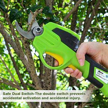 GARDTECH Electric Pruning Shears - Cordless Rechargeable Power Pruner with 7.3V Battery