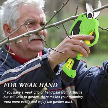 GARDTECH Electric Pruning Shears - Cordless and Powerful