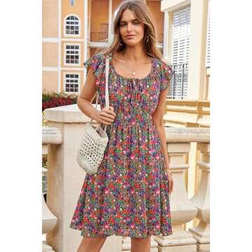 Dokotoo Women's Casual Boho Sundress for Summer 2025