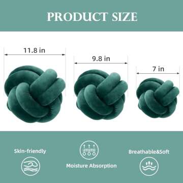 Wadser Short Plush Knot Ball Pillow, Waist Cushion Home Decoration Plush Throw Pillow Cushion for Sofa Car Office Decor, (White, 7x7)