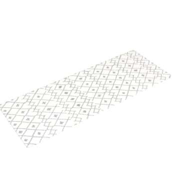 Rugshop Cream Anti Fatigue Mat - 18" x 47" - Modern Boho Trellis Design for Comfortable Standing