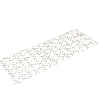 Rugshop Cream Anti Fatigue Mat - 18" x 47" - Modern Boho Trellis Design for Comfortable Standing