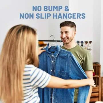 HOUSE DAY Grey Velvet Hangers 60 Pack, Velvet Clothes Hangers Non Slip Felt Hangers, Heavy Duty Coat Hangers for Closet, Ultra Slim Hangers Grey Hangers Space Saving Hangers for Suits, Shirt