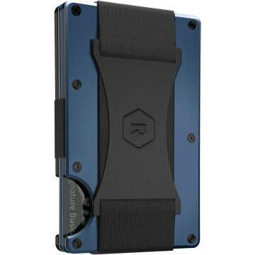 The Ridge Wallet for Men - Slim & Minimalist RFID Aluminum Wallet in Navy