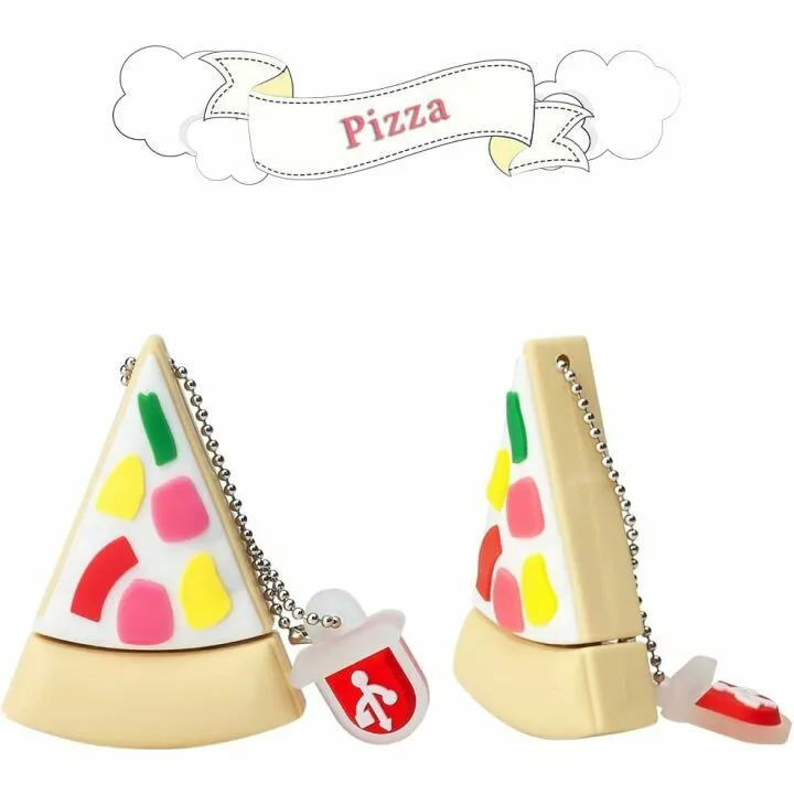 64GB Novelty Pizza-Shaped USB Flash Drive