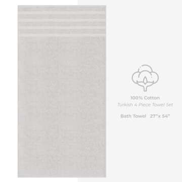 Luxury 4-Piece Bath Towel Set - 100% Cotton Turkish Towels