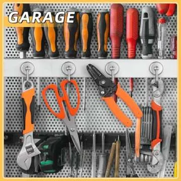 FINDMAG 8 Pack 100LBS Neodymium Magnet Hooks with Swivel Carabiner, Strong Heavy Duty Magnetic Hooks for Hanging, Kitchen, Office, Warehouse, School