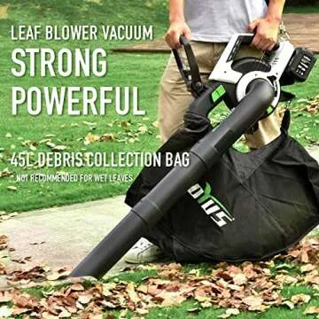 SOYUS Cordless 3-in-1 Leaf Blower & Vacuum Cleaner