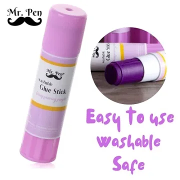 Mr. Pen Purple Glue Sticks 8 Pack for Kids' Crafts