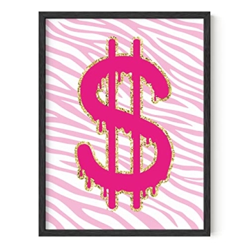 HAUS AND HUES Pink Poster - Trendy Preppy Wall Art for Teen Girls