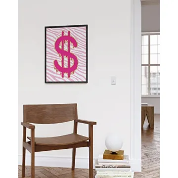 Trendy Preppy Pink Poster for Teen Girls Room Decor